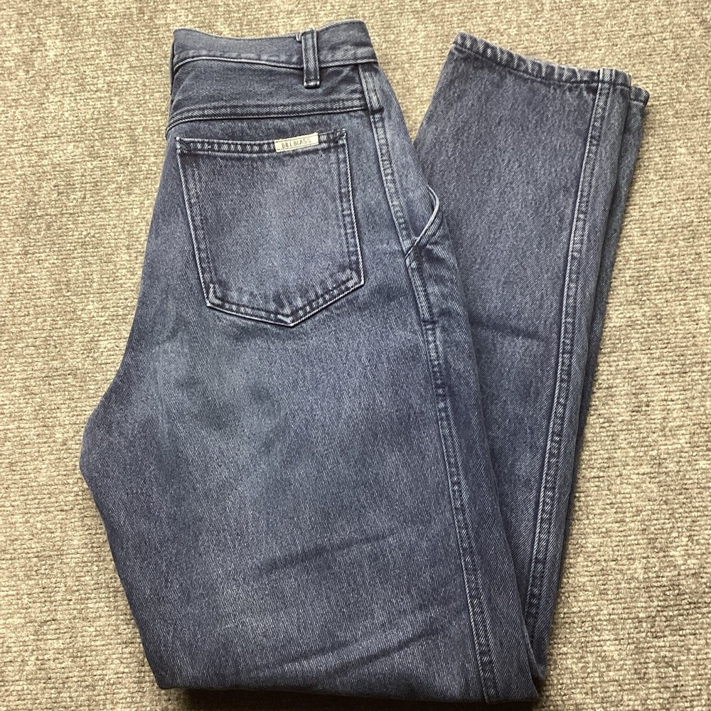 Vintage Bill Blass High Waisted Mom Jeans Size 6 Blue 90s Grunge Pleated - Picture 8 of 10